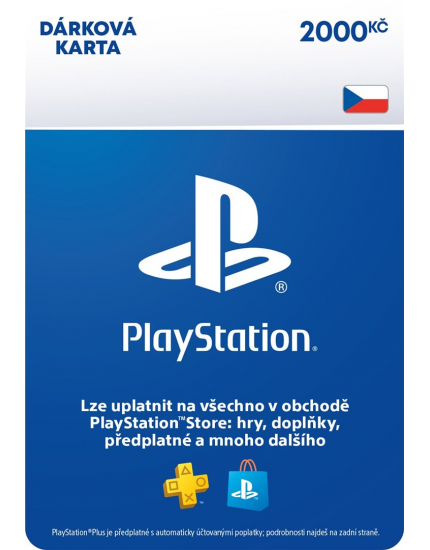 PlayStation Network Card (PSN Karta) 2000 Kč (digitálny produkt) obrázok 1