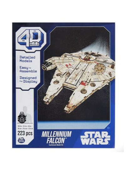 Star Wars 4D Build Millenium Falcon 3D Puzzle obrázok 1