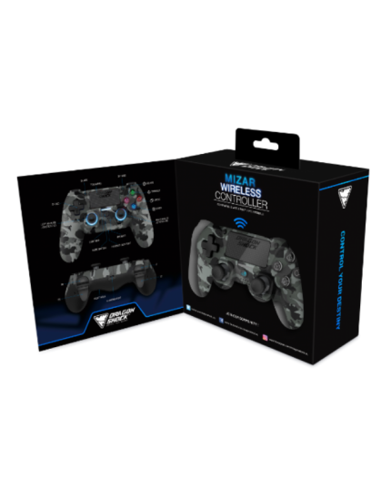 Dragonshock Mizar Wireless Controller Grey Camo (PS4/PC) obrázok 1