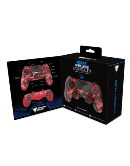 Dragonshock Mizar Wireless Controller Red Camo (PS4/PC) obrázok 1