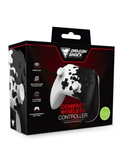 Dragonshock Poptop Wireless Controller Black and White (NSW/PC) obrázok 1