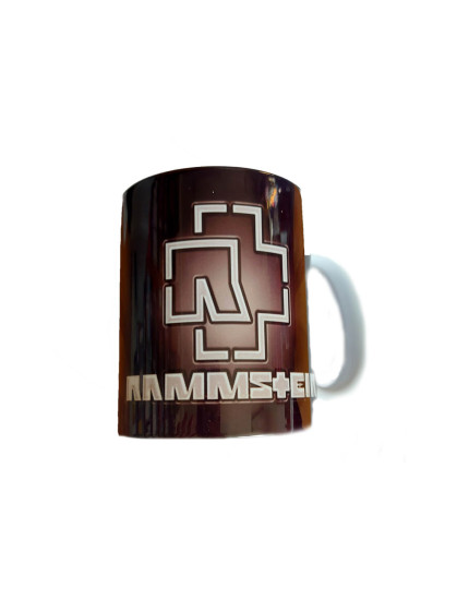 Rammstein hrnček Brown Logo obrázok 1