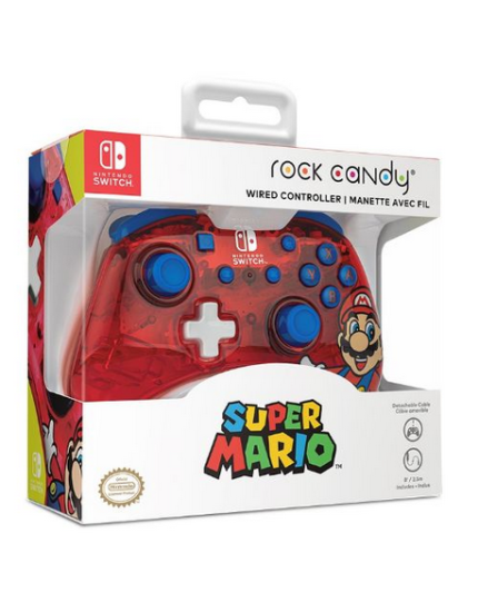 Nintendo Switch Wired Controller Rock Candy Mini Mario (NSW) obrázok 1