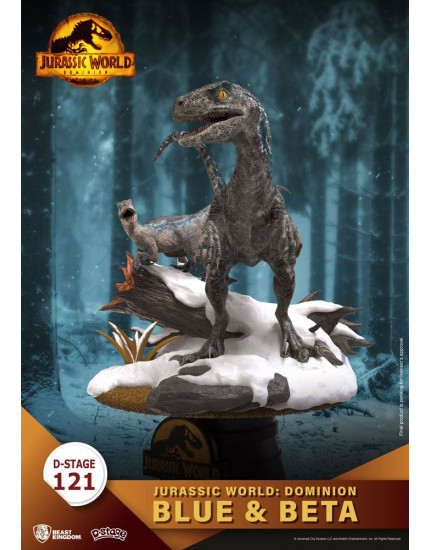 Jurassic World Dominion D-Stage PVC Diorama Blue and Beta 13 cm obrázok 1