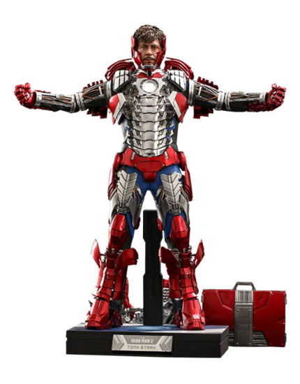 Iron Man 2 Movie Masterpiece akčná figúrka 1/6 Tony Stark (Mark V Suit Up Version) Deluxe 31 cm obrázok 1