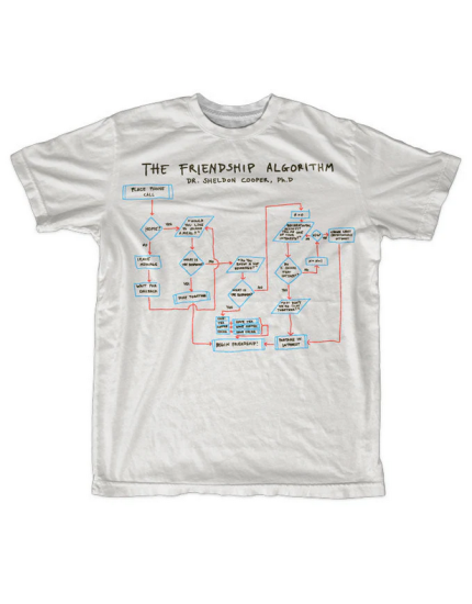 Big Bang Theory Friendship Algorithm (T-Shirt) obrázok 1