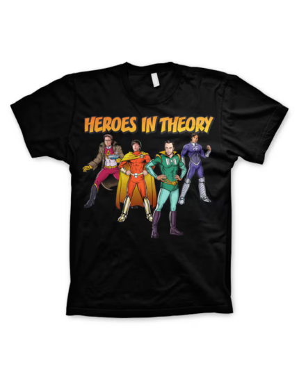 Big Bang Theory Heroes In Theory (T-Shirt) obrázok 1