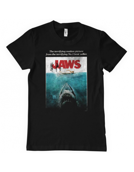 Jaws Washed Poster (T-Shirt) obrázok 1