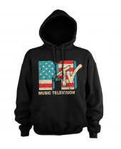 MTV Hoodie Distressed USA Flag