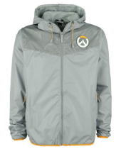 JINX OVERWATCH LOGO WINDBREAKER MEDIUM GRAY