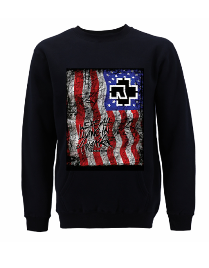 Rammstein Hoodie USA Flag obrázok 1