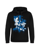 Sonic and Tails Hoodie Sprayed