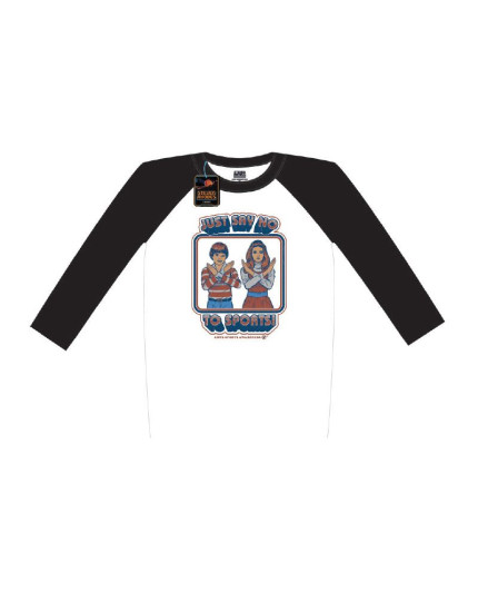 Steven Rhodes Raglan Baseball - Just Say No To Sports (T-Shirt, Long Sleeve) obrázok 1