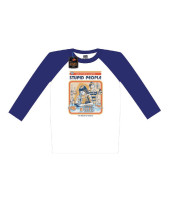 Steven Rhodes Raglan Baseball - Lets Find A Cure For Stupid People (T-Shirt, Long Sleeve)