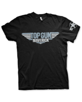 Top Gun Maverick Distressed Logo (T-Shirt)