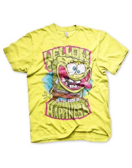 SpongeBob Squarepants Yellow Is The Color Of Happiness (T-Shirt) obrázok 1