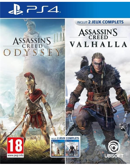 Assassins Creed Odyssey CZ + Assassins Creed Valhalla EN (PS4) obrázok 1