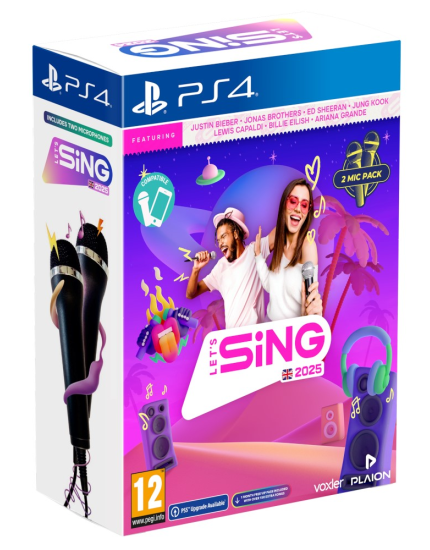 Lets Sing 2025 + 2 mikrofóny (PS4) obrázok 1