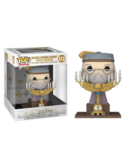 Pop! Movies - Harry Potter - Albus Dumbledore with Podium (Oversized, 12 cm) obrázok 1