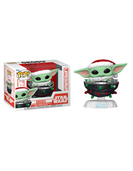 Pop! Star Wars - The Mandalorian - Holiday Grogu in Pram obrázok 1