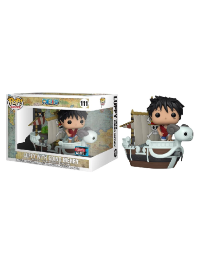 Pop! Animation - One Piece - Luffy with Going Merry (Oversized, 15 cm) (2022 Fall Convention Limited Edition) obrázok 1