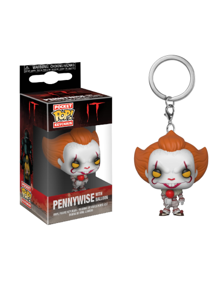 Pop! Pocket Keychain - It - Pennywise with Balloon obrázok 1