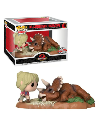 Pop! Movies - Jurassic Park - Dr. Sattler with Triceratops (Special Edition) obrázok 1