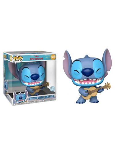 Pop! Disney - Lilo and Stitch - Stitch with Ukulele (Super Sized, 25 cm, Special Edition) obrázok 1