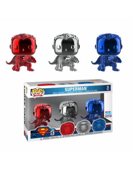 Pop! Heroes - Justice League - Superman (3-Pack, Fall Convention Exclusive) obrázok 1