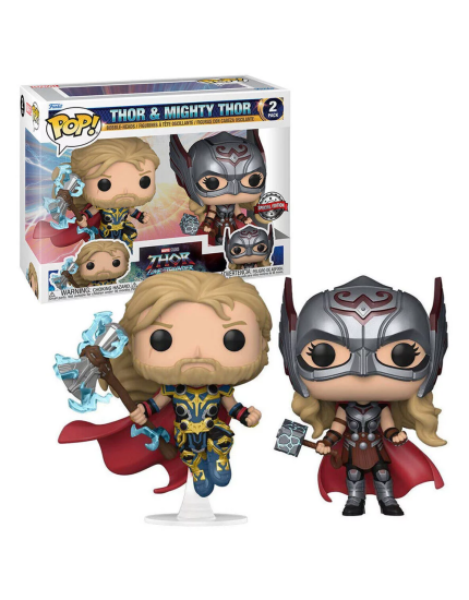 Pop! Marvel - Thor Love and Thunder - Thor and Mighty Thor (Special Edition, 2-Pack) obrázok 1