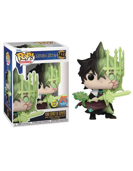 Pop! Animation - Black Clover - Yuno (Spirit of Zephyr) (GITD, PX Previews Exclusive) obrázok 1