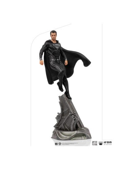 Zack Snyders Justice League Art Scale socha 1/10 Superman Black Suit 30 cm obrázok 1