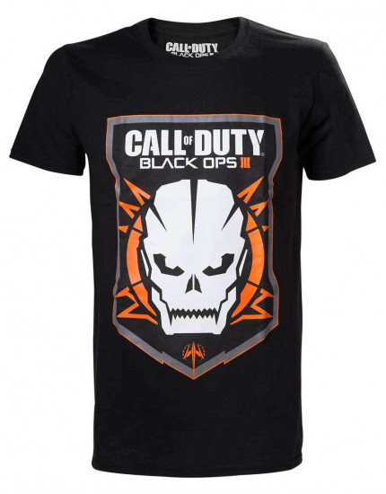 Call of Duty - Black Ops 3 Game Logo with Skull (T-Shirt) obrázok 1