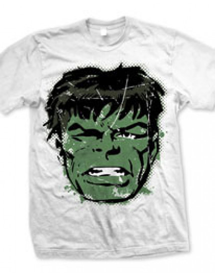 Marvel Comics Hulk Big Head Distressed (T-Shirt) obrázok 1