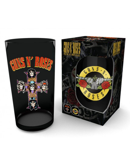 Guns N Roses Premium Pint Glass Logo obrázok 1