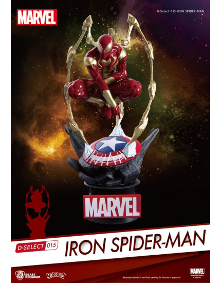 Marvel D-Select PVC Diorama Iron Spider-Man 16 cm obrázok 1